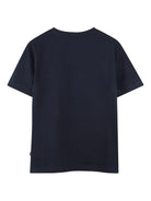 Set 2 T-shirt Boss Kids blu/bianca con stampa logo J52680 V41 BOSS KIDS 