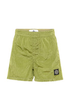 Costume da bagno per bambino Stone Island Junior verde con logo L1S16B100002S0043 V005F STONE ISLAND JUNIOR 