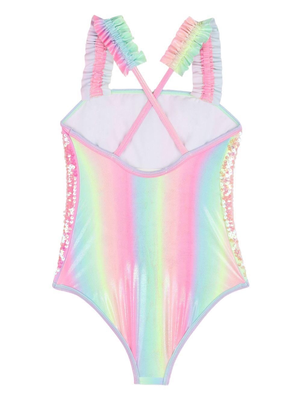 Costume da bagno per bambina Billieblush rosa con paillettes U22200 Z41 BILLIEBLUSH 