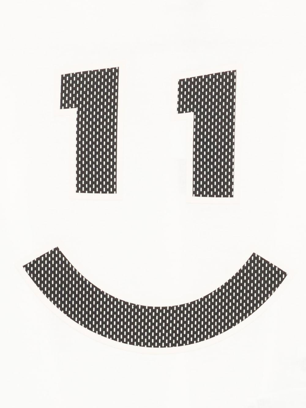 T-shirt per bambino Molo bianca con stampa grafica smile sul davanti 1S26A224 5632 MOLO 