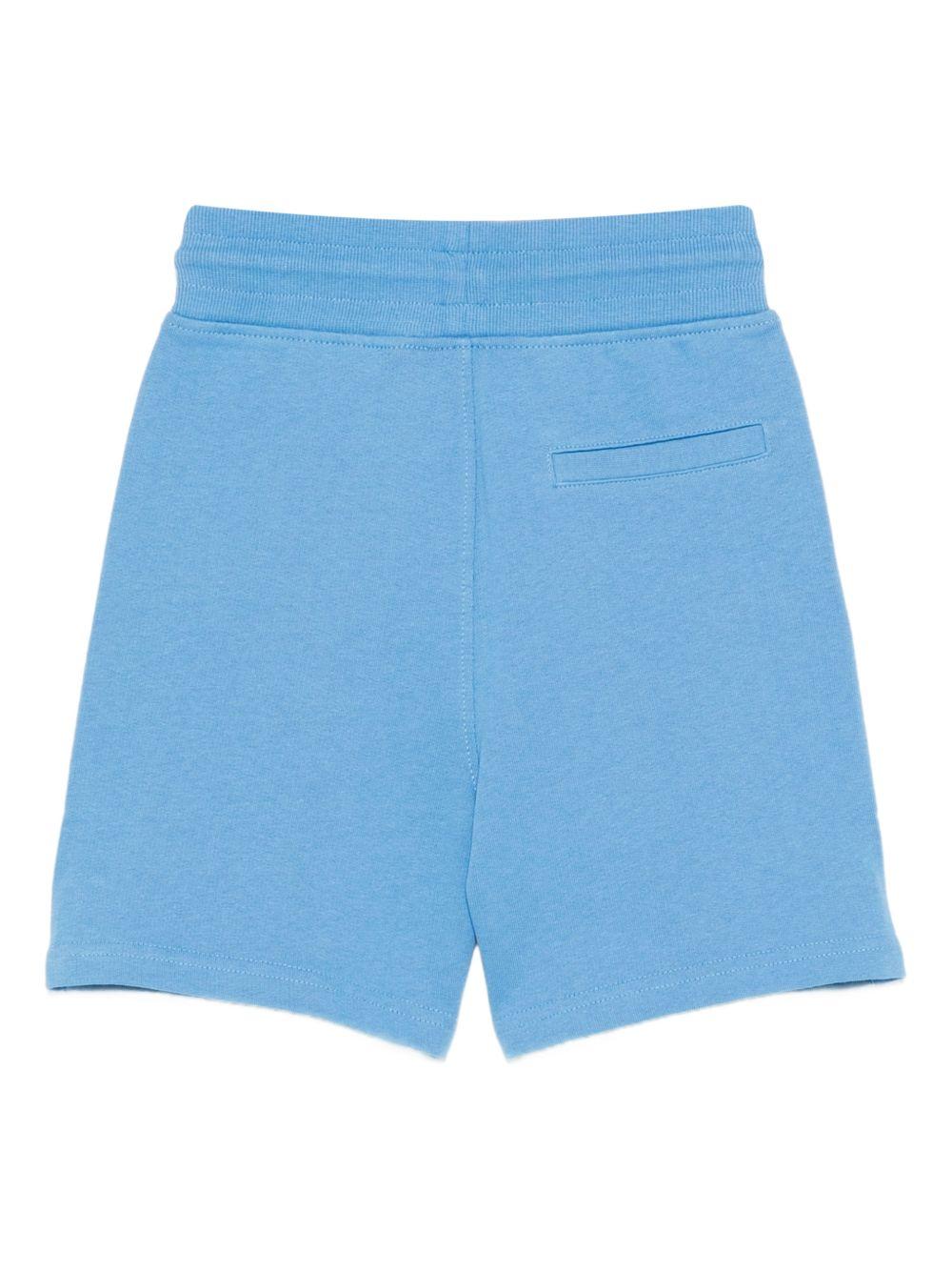 Shorts per bambino Molo azzurro con dettaglio ricamato 6S26H201 5615 MOLO 