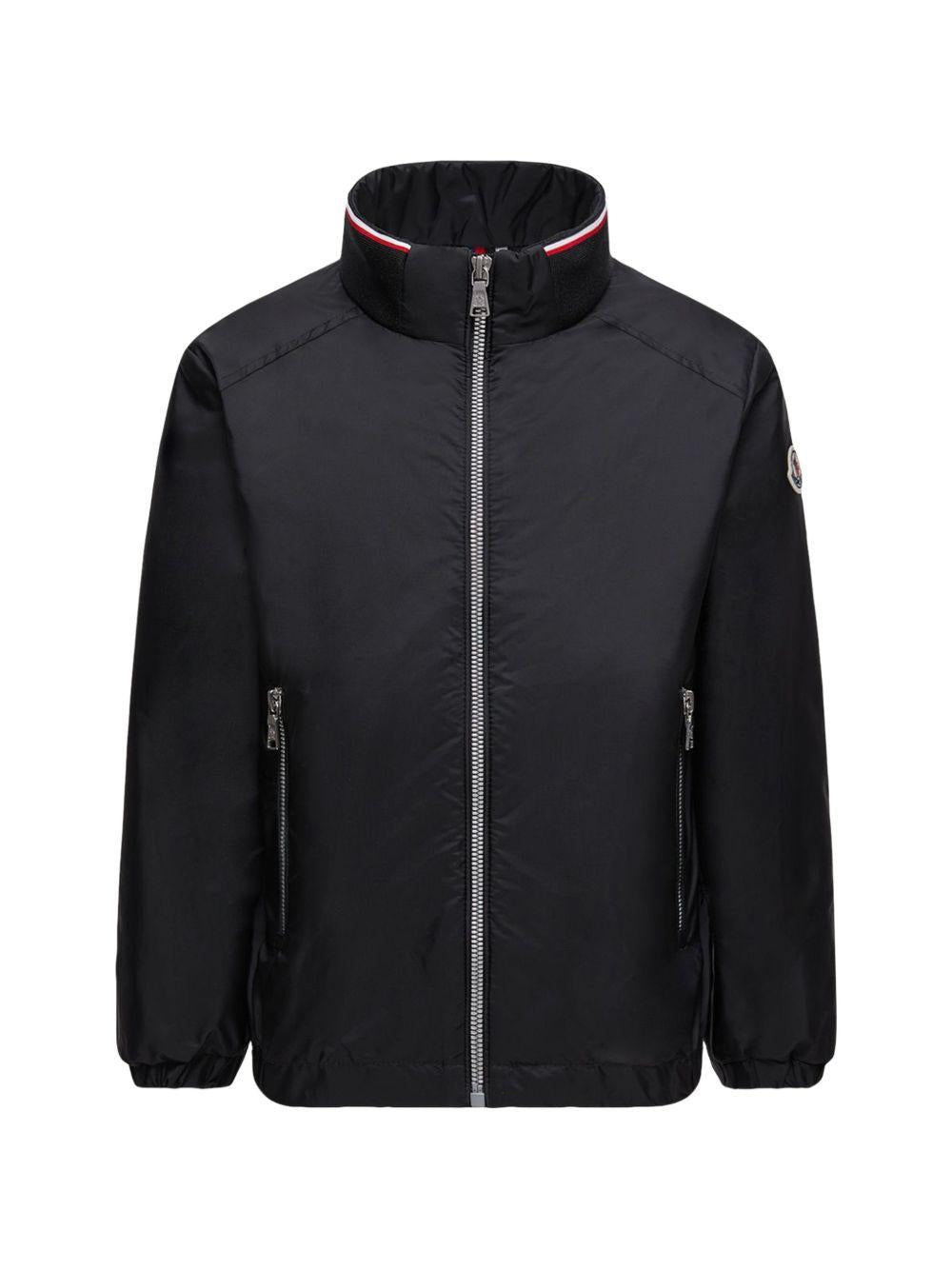 Giubbino per bambino Moncler Enfant nero con applicazione logo L19541A0003953A5E 999 MONCLER ENFANT 