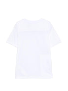 T-shirt per bambini K Way Kids bianca con dettaglio logo K7133YW 001 K-WAY KIDS 