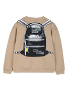 Felpa per bambino The Marc Jacobs Kids beige con stampa trompe-l'oeil W60798 215 THE MARC JACOBS KIDS 