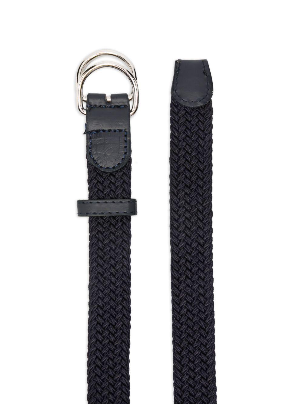 Cintura per bambino Paolo Pecora Kids blu in pelle intrecciata PP4392 BLU PAOLO PECORA KIDS 