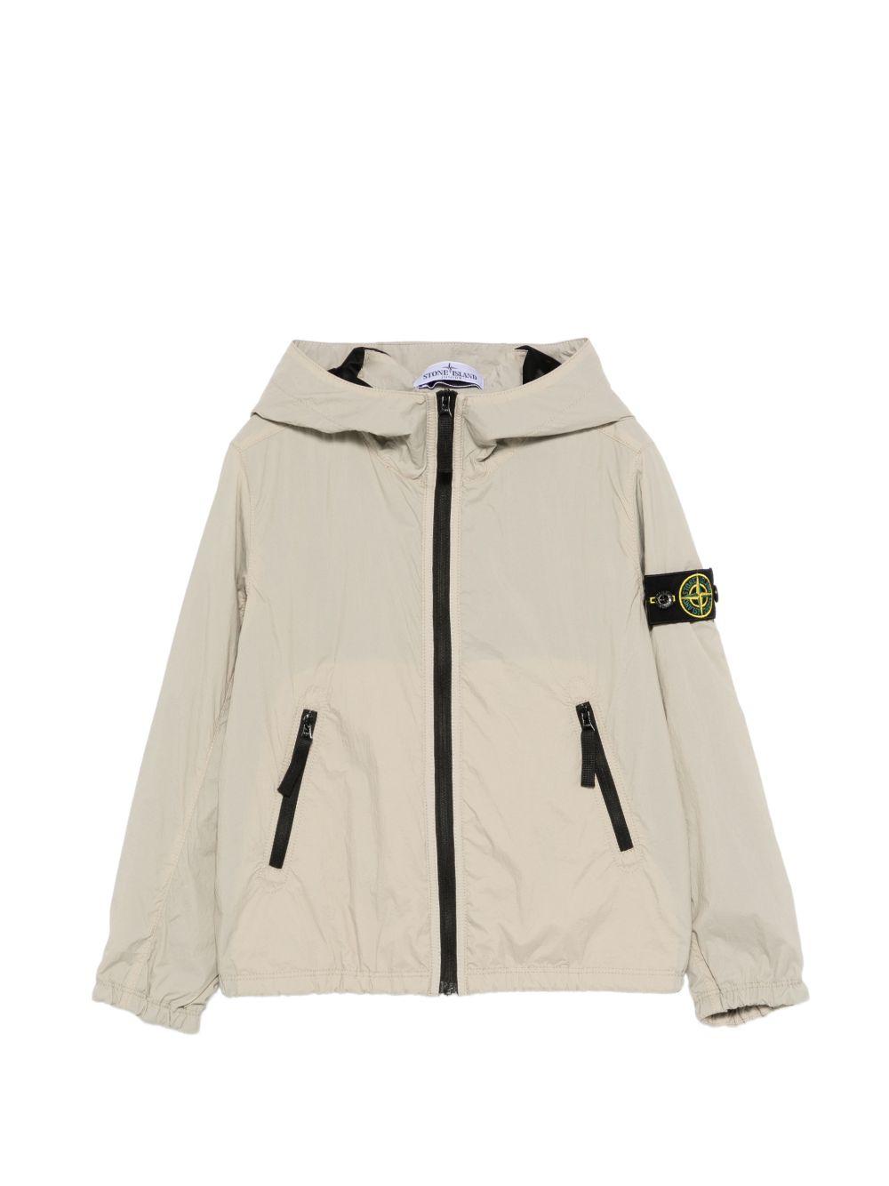 Giacca per bambino Stone Island Junior grigio con cappuccio L1S64100012S0203 V0095 STONE ISLAND JUNIOR 