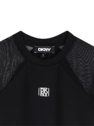 Abito per bambina  Dkny Kids nero a trapezio D62627 09B DKNY 