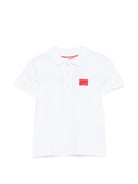 Polo per bambino Hugo Kids bianca con logo G01186 10P Hugo 