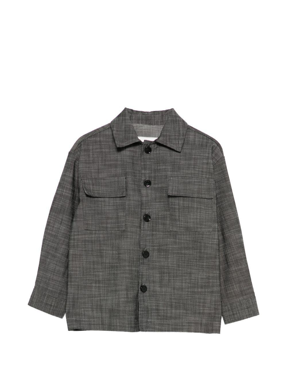 Camicia per bambino Paolo Pecora Kids nera con tasca PP4210 NERO PAOLO PECORA KIDS 