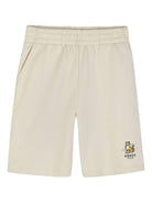 T-shirt per bambino Kenzo Kids beige con logo sul davanti K61680 255 KENZO KIDS 