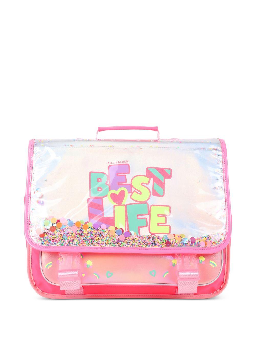 Zaino per bambina Billieblush rosa con dettaglio confetti U22051 Z41 BILLIEBLUSH 