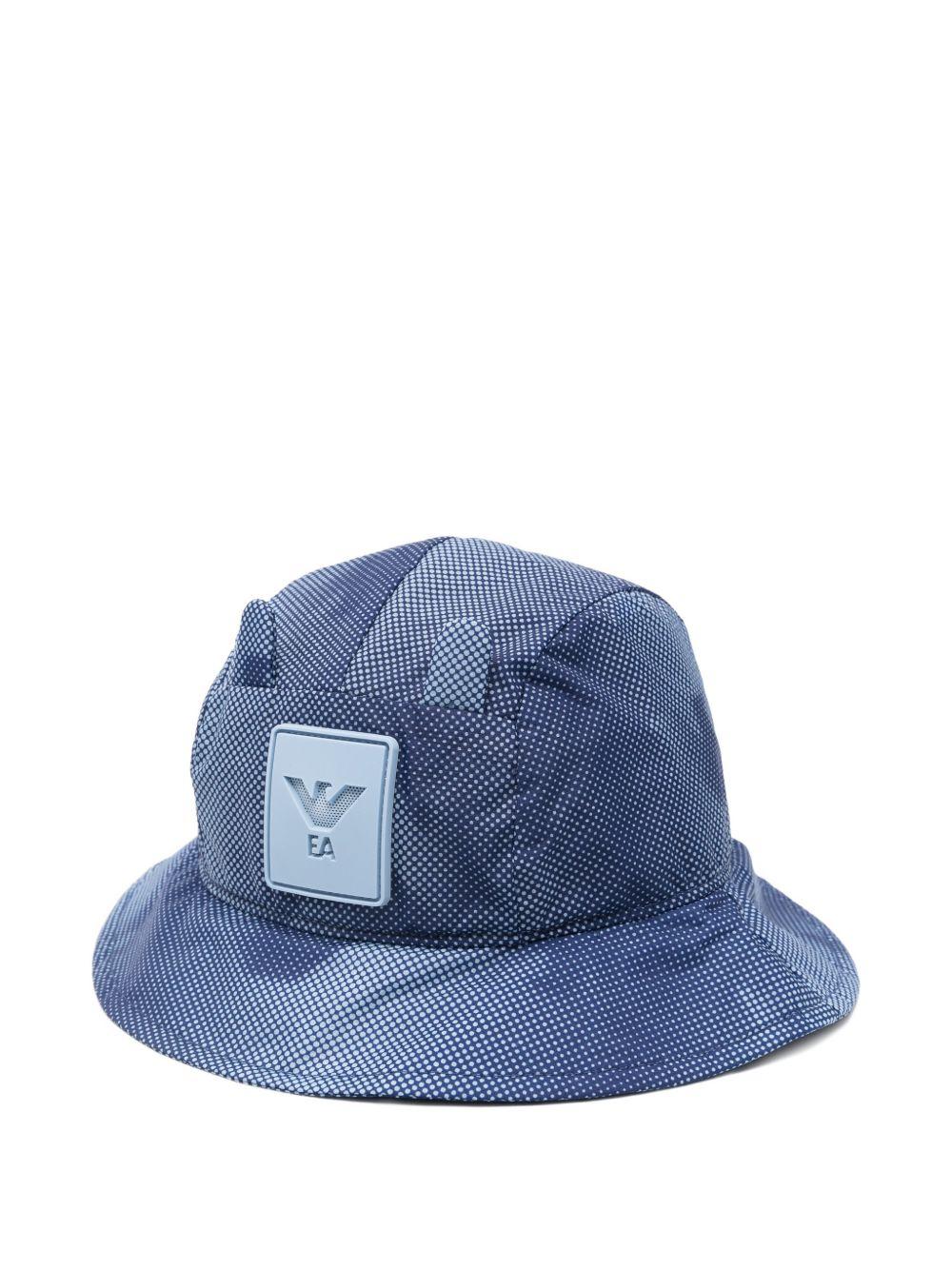 Cappello per bambino Emporio Armani Kids blu con trama a pois EB001129 AF20710 U9360 EMPORIO ARMANI KIDS 