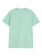 T-shirt per bambino Hugo Kids verde con logo goffrato G01014 72B Hugo 