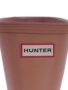 Stivali da pioggia per bambina Hunter Kids rosa con applicazione frontale con logo HFRK0032252 TC HUNTER 