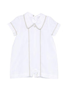 Tutina per neonato Jesurum Baby bianca con bordi a contrasto ERACLEA VAR.68 JESURUM 