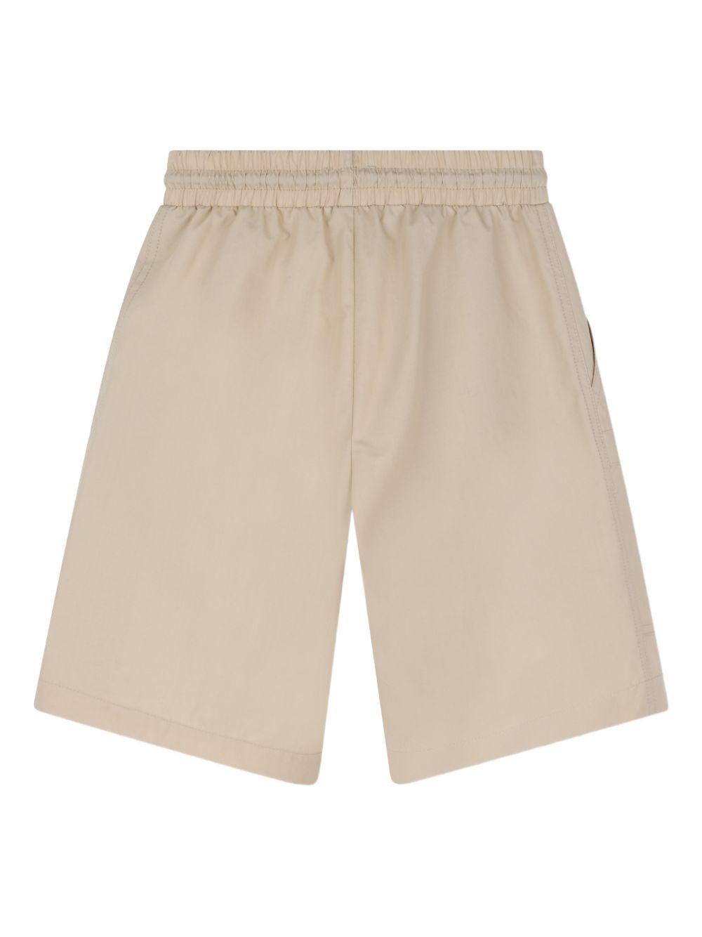 Shorts per bambino The Marc Jacobs  Kids beige con logo sul davanti W60803 215 THE MARC JACOBS KIDS 