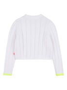 Cardigan per bambina Billieblush bianco con ricamo U21912 10P BILLIEBLUSH 