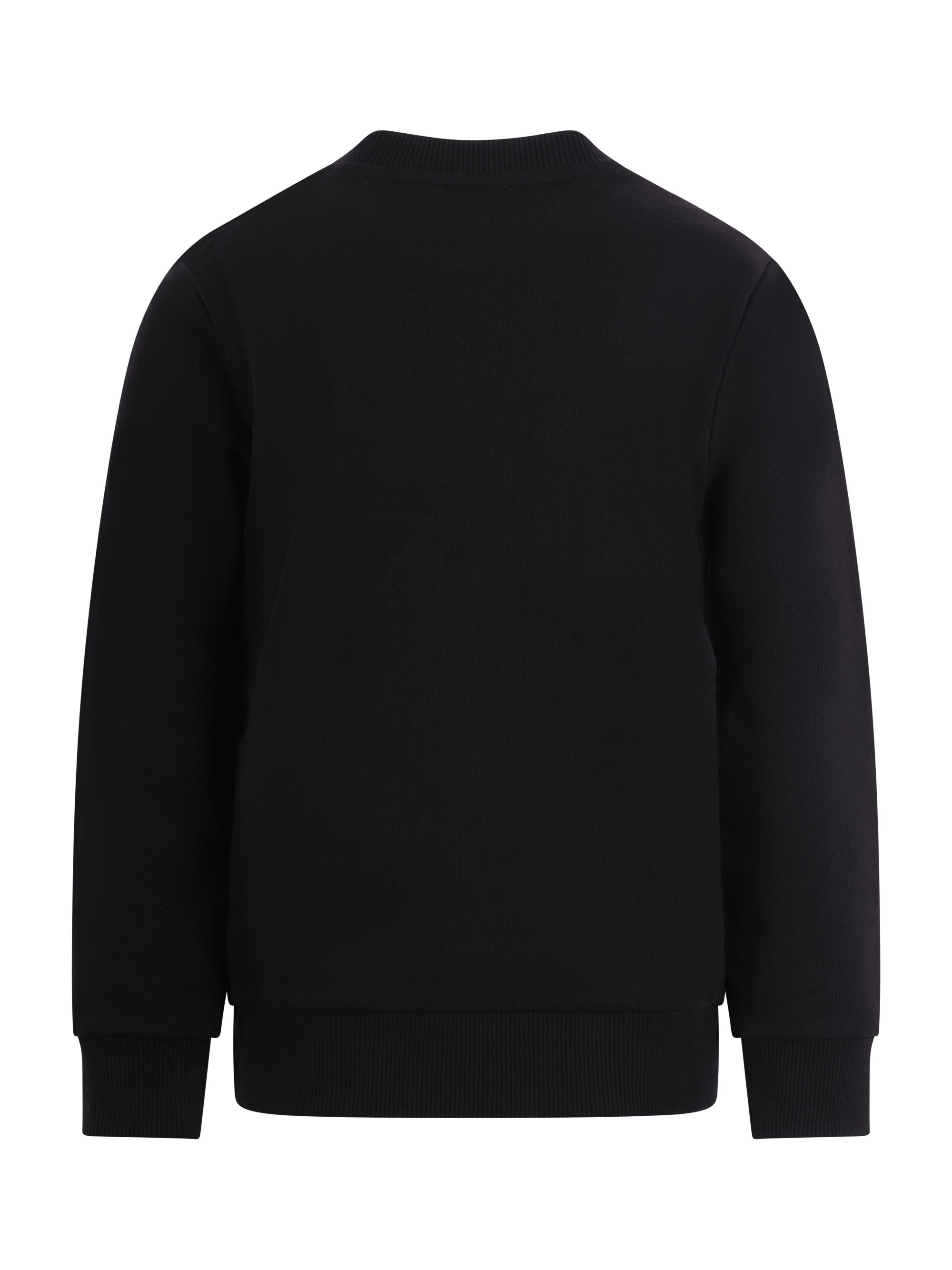 Felpa per bambino Balmain Kids nera con logo sul davanti BY4P20 Z3183 930BC BALMAIN KIDS 