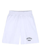Shorts per bambino Givenchy Kids bianco con tasca posteriore applicata H31100 10P GIVENCHY KIDS 