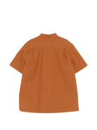 Camicia per bambino Dolce & Gabbana Kids marrone con colletto alla coreana L44S75 LT372 A0405 DOLCE & GABBANA KIDS 