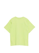 T-shirt per bambini Moschino Kids verde con stampa Teddy Bear sul davanti HYM03SLFA07 30355 MOSCHINO KIDS 