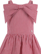 Abito per bambina Monnalisa rosso con fiocco 11G914 7315 9944 MONNALISA 