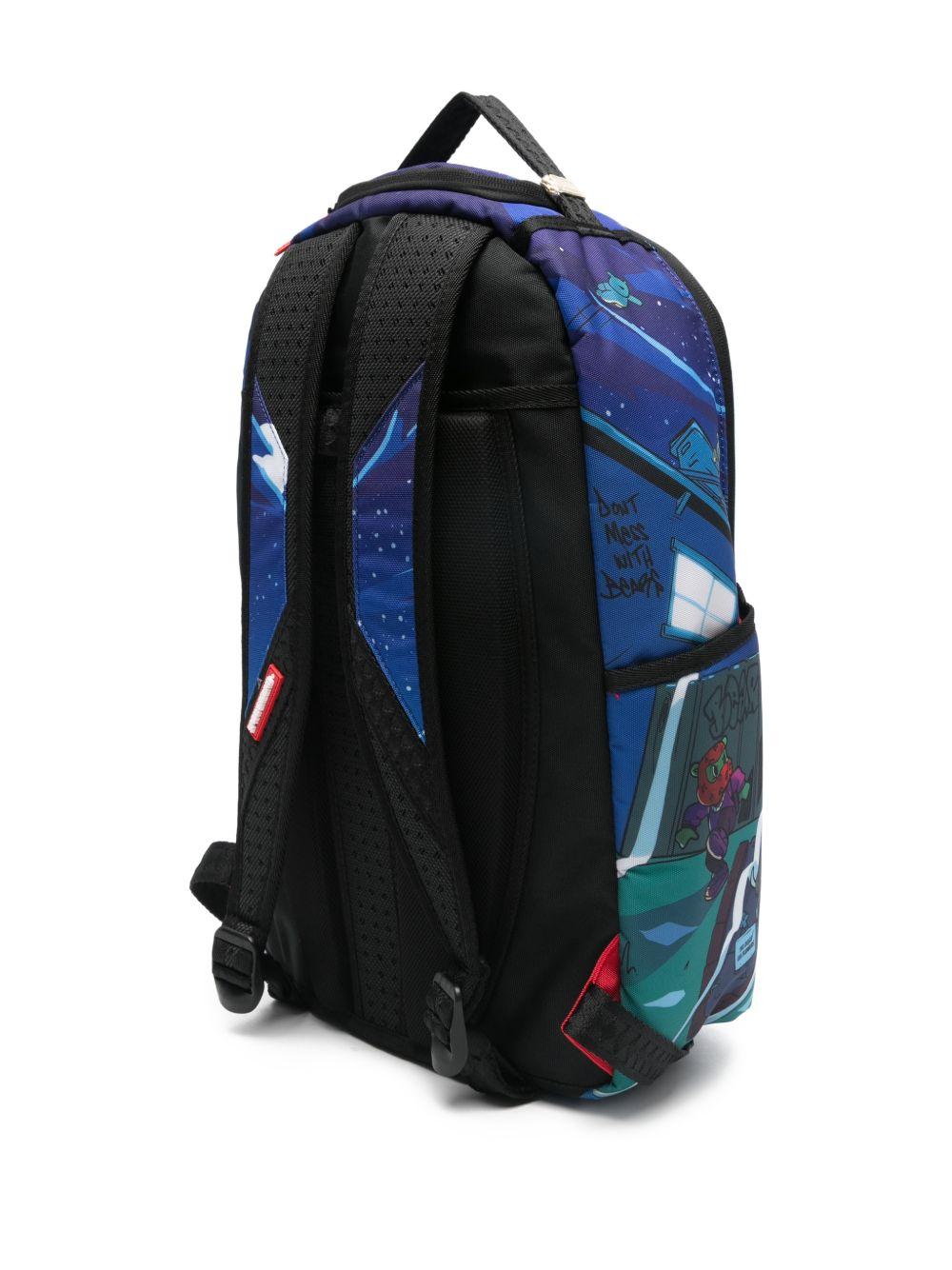 Zaino per bambino Sprayground kid multicolore con stampa grafica 910B8356 NSZ SPRAYGROUND 