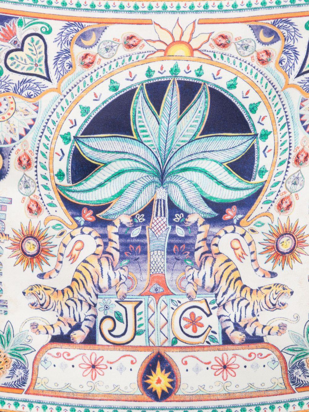 Foulard per bambino Just Cavalli Kids multicolore con stampa floreale indiana JBP26085FO INDIA D.MN JUST CAVALLI KIDS 