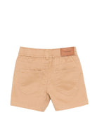 Shorts per neonato Trussardi Jeans beige con passanti per cintura TIP26074BE BROWN MAC. TRUSSARDI JUNIOR 
