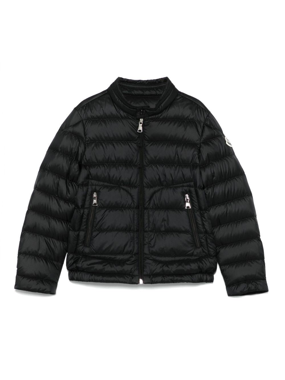 Piumino Acorus per bambino Moncler Enfant nero con polsi regolabili L19541A00035597YF 999 MONCLER ENFANT 