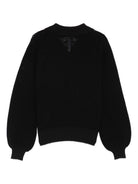 Maglione per bambino Molo nero con trama traforata 2S26K311 0099 MOLO 