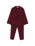 Completo per bambino Paolo Pecora Kids rosso ciliegia modello doppiopetto PP4212 CHERRY PAOLO PECORA KIDS 