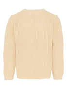 Maglione per bambina Molo beige con texture traforata 2S26K202 8894 MOLO 