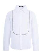 Camicia per bambino Balmain Kids bianca con colletto classico BY5P20 P0562 100BC BALMAIN KIDS 