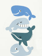 T-shirt da neonato Stella McCartney Kids bianca con stampa grafica balena TY8570 Z0434 100 STELLA McCARTNEY KIDS 