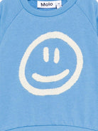 Felpa per neonato Molo blu con ricamo smile sul davanti 6S26J203 5615 MOLO 