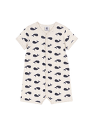 Tutina per neonati Petit Bateau beige con fantasia grafica all-over A09G6 01 PETIT BATEAU 