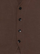 Gilet per bambino Paolo Pecora Kids marrone con chiusura a bottoni PP4189 EBANO PAOLO PECORA KIDS 