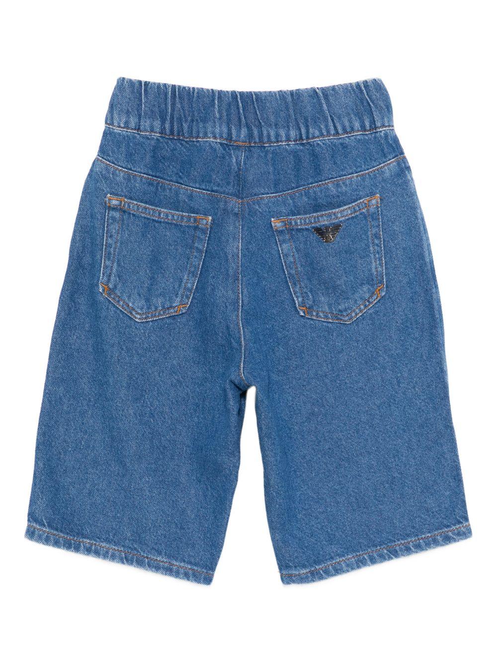 Shorts per bambino Emporio Armani Kids denim con chiusura con coulisse EB001264 AF21778 MB002 EMPORIO ARMANI KIDS 