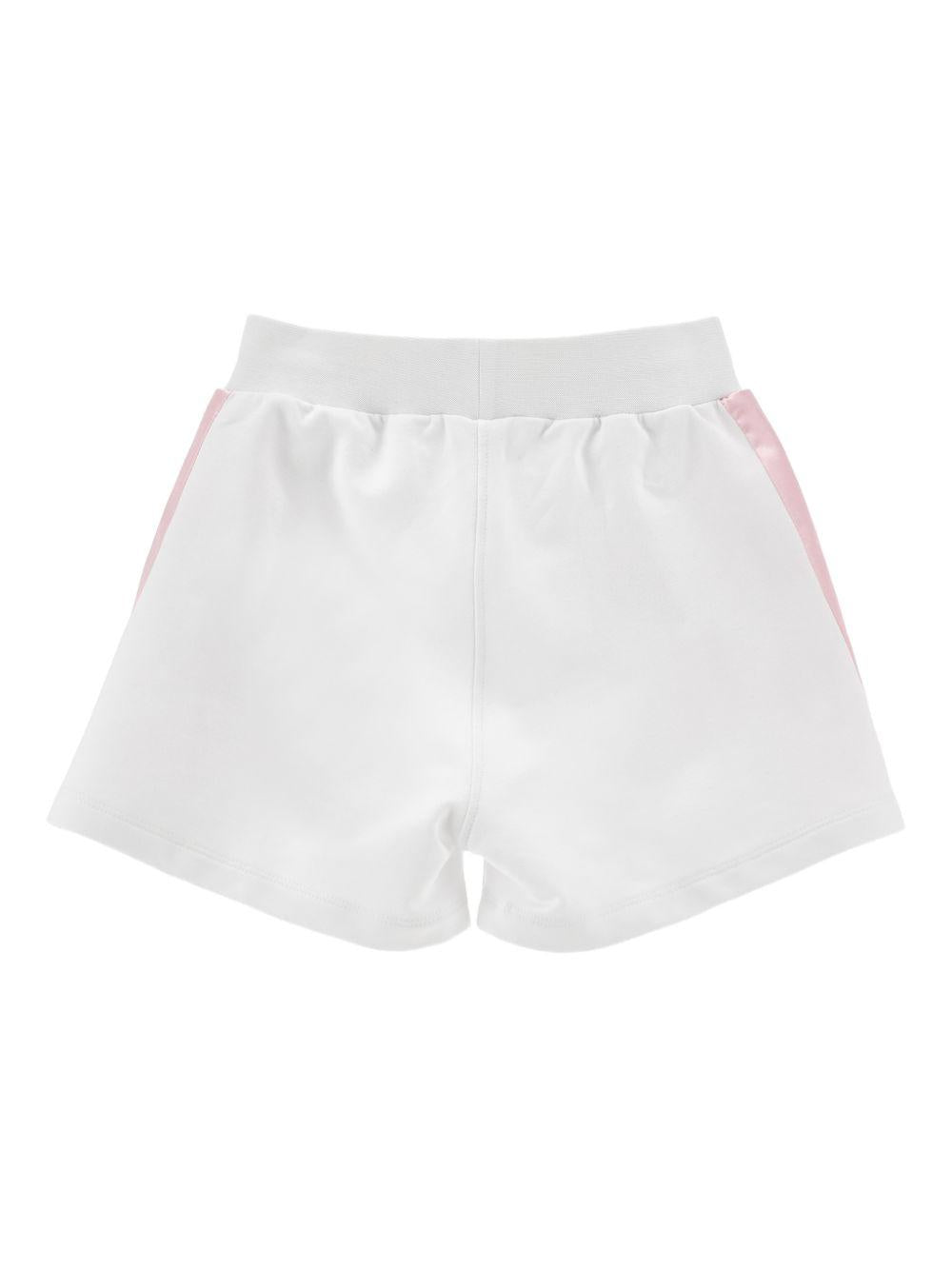 Shorts per bambina Monnalisa bianco con stampa a fiori 19G403 7007 9990 MONNALISA 