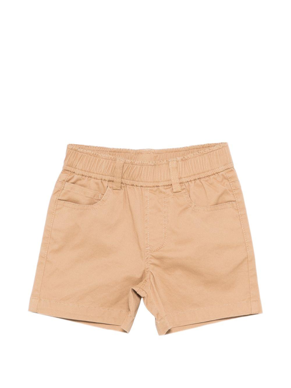 Shorts per neonato Trussardi Jeans beige con passanti per cintura TIP26074BE BROWN MAC. TRUSSARDI JUNIOR 