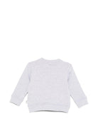 Felpa per neonato Stella McCartney Kids grigio con logo sul davanti TY4580 Z0499 807 STELLA McCARTNEY KIDS 