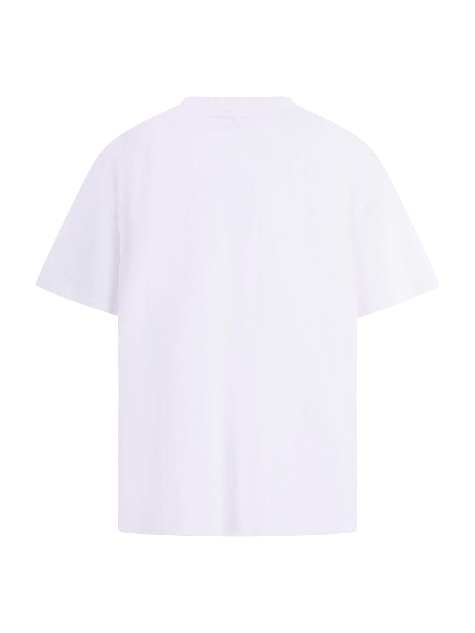 T-shirt per bambino Stella McCartney Kids bianca con stampa naturalistica sul davanti TY8B81 Z0434 100 STELLA McCARTNEY KIDS 