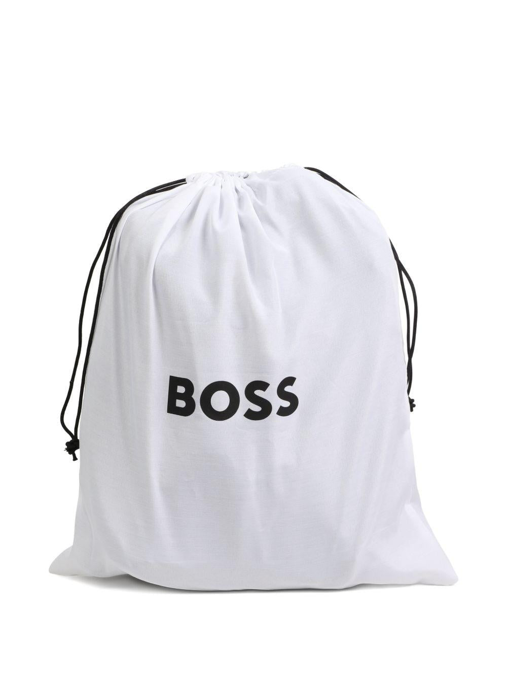 Zaino per bambino Boss Kids beige con toppa con logo quadrato J53136 295 BOSS KIDS 