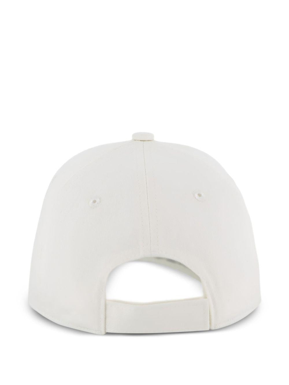 Cappello da baseball per bambina Michael Kors Kids bianco con placca logo R30626 117 MICHAEL KORS KIDS 
