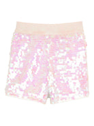 Shorts per bambina Billieblush rosa con decorazione a paillettes U21880 111 BILLIEBLUSH 