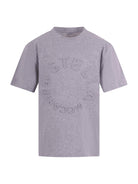 T-shirt per bambina Stella McCartney Kids grigia con logo goffrato sul davanti TV8P41 Z0434 809 STELLA McCARTNEY KIDS 