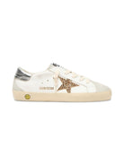 Sneakers in pelle per bambina Golden Goose Kids bianco con stella glitter F00102F008030 10417 GOLDEN GOOSE KIDS 