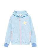 Giacca per bambina Stella McCartney Kids azzurro con cappuccio TY2B27 Z0537 606 STELLA McCARTNEY KIDS 
