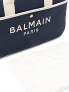 Borsa fasciatoio per neonati Balmain Kids blu con finiture a contrasto BY0608 Z3829 649AV BALMAIN KIDS 
